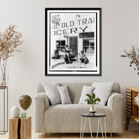 Historic Framed Print, On the trail - 2,  17-7/8" x 21-7/8"