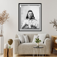 Historic Framed Print, Wa-nik-noote, Nez Perces.La Roche, Seattle, Wash.,  17-7/8" x 21-7/8"