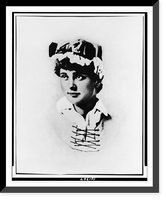 Sarah Payson Parton, head-and-shoulders portrait, facing left as she appeared ca. 1829, Antique Wall Art