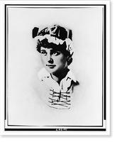 Sarah Payson Parton, head-and-shoulders portrait, facing left as she appeared ca. 1829, Antique Wall Art