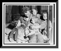 Grandpap takes care of the babies. A family of share croppers, typical of thousands taken care of by the Red Cross, because the drought ruined their crops, Antique Wall Art