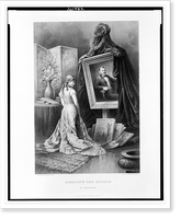 Draping the studio in memoriam.Lith. by Lindner, Eddy & Clauss, New York ; from the picture by Granville Perkins, Historic Reproduction