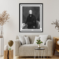 Historic Framed Print, [Adolphe Thiers, three-quarter length portrait, facing right],  17-7/8" x 21-7/8"