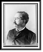 Historic Framed Print, [Daniel Voorhees, senator from Indiana, head-and-shoulders portrait, facing left],  17-7/8" x 21-7/8"