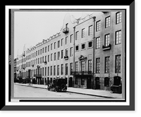 Historic Framed Print, [Entrance and side of building in Turtle Bay Gardens, New York City],  17-7/8" x 21-7/8"