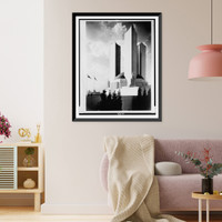 Historic Framed Print, [U.S. Government Building at International Exposition, Chicago],  17-7/8" x 21-7/8"