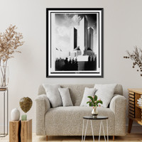 Historic Framed Print, [U.S. Government Building at International Exposition, Chicago],  17-7/8" x 21-7/8"
