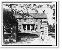 Duddington mansion, Carroll residence, F and 2nd Sts. S.E., Capitol Hill, Washington, D.C, Antique Print