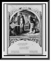 Historic Framed Print, Guttenberg's schmerz.H. Leutemann gez. ; W. Ober[...], sc.,  17-7/8" x 21-7/8"