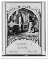 Historic Framed Print, Guttenberg's schmerz.H. Leutemann gez. ; W. Ober[...], sc.,  17-7/8" x 21-7/8"