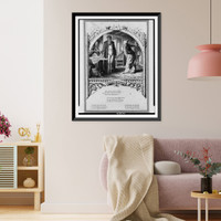 Historic Framed Print, Guttenberg's schmerz.H. Leutemann gez. ; W. Ober[...], sc.,  17-7/8" x 21-7/8"