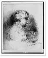 A baby.Cadet Whistler del, 1852, Antique Poster