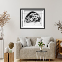 Historic Framed Print, The Arch of the Conca, Perugia.Ernest D. Roth, 1913.,  17-7/8" x 21-7/8"