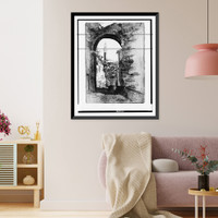 Historic Framed Print, [Via Sant'Agata, Siena].Jo Pennell.,  17-7/8" x 21-7/8"