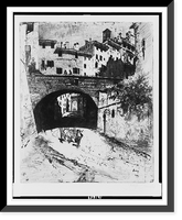 Historic Framed Print, [Archway, Siena].Jo Pennell.,  17-7/8" x 21-7/8"