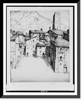 Courtyard, Gubbio, Italy.Ernest D. Roth, 1944, Antique Poster