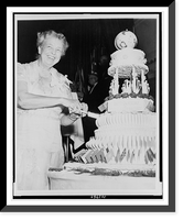 Historic Framed Print, Mrs. Roosevelt marks 70th birthday,  17-7/8" x 21-7/8"