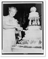 Historic Framed Print, Mrs. Roosevelt marks 70th birthday,  17-7/8" x 21-7/8"