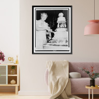 Historic Framed Print, Mrs. Roosevelt marks 70th birthday,  17-7/8" x 21-7/8"