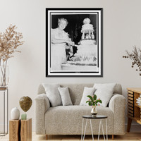 Historic Framed Print, Mrs. Roosevelt marks 70th birthday,  17-7/8" x 21-7/8"