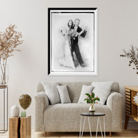 Historic Framed Print, G. Hepburn Wilson and Doris Darling,  17-7/8" x 21-7/8"