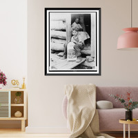 This widow and her children, in a mountain home in Kentucky had to turn to the Red Cross when the drought burned up their crops Classic, Vintage Print