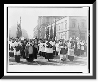 Funeral procession of Archbishop Felinskiege(?) in Warsaw, Antique Poster