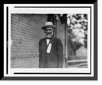W.C. Round, Confederate veteran, half-length portrait, standing, facing slightly left, wearing badge during celebration at Bull Run Classic, Antique Poster
