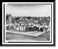 Historic Framed Print, Public golf links,  17-7/8" x 21-7/8"