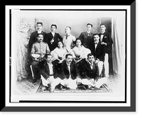 Historic Framed Print, [Twelve members of the staff of the Philippine newspaper La Independencia posed],  17-7/8" x 21-7/8"