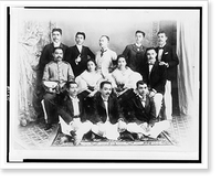 Historic Framed Print, [Twelve members of the staff of the Philippine newspaper La Independencia posed],  17-7/8" x 21-7/8"