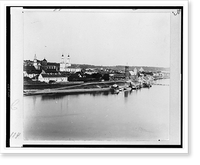 Historic Framed Print, Kovna [t.e. Kovno]. Pravyi bereg Niemana v Kovnie,  17-7/8" x 21-7/8"