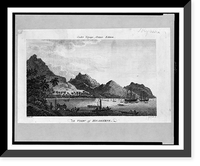 Historic Framed Print, A View of Huahelne, Cook's voyage, octavo edition.Webber del. ; Sparrow sc.,  17-7/8" x 21-7/8"