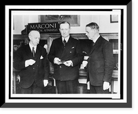 Celebrate 28th anniversary of historic S" signal. Guglielmo Marconi and assistants reenact sending of first wireless signal across Atlantic", Vintage Print