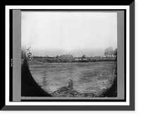 Historic Framed Print, [Commissary depot, Cedar Level, Virginia, Aug. 1864],  17-7/8" x 21-7/8"