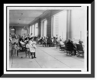 Historic Framed Print, [Piazza, Hotel Cape May, Cape May, New Jersey],  17-7/8" x 21-7/8"