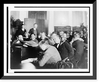 Historic Framed Print, [Gaston Means in court],  17-7/8" x 21-7/8"