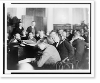 Historic Framed Print, [Gaston Means in court],  17-7/8" x 21-7/8"