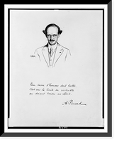 Historic Framed Print, [Auguste Piccard, head-and-shoulders portrait, facing front].R. Kastor.,  17-7/8" x 21-7/8"