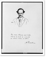 Historic Framed Print, [Auguste Piccard, head-and-shoulders portrait, facing front].R. Kastor.,  17-7/8" x 21-7/8"