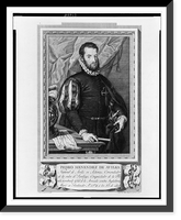 Vintage Americana Print - Pedro Menendez de Aviles.Josef Camaron, 1791