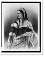 Isabel I, half-length portrait, standing, facing left.C. Staal del. ; Mote sc, Vintage Poster