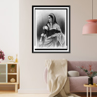 Isabel I, half-length portrait, standing, facing left.C. Staal del. ; Mote sc, Vintage Poster