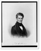 J.C. Calhoun.from a miniature by Blanchard ; engraved by A.L. Dick, Vintage Poster