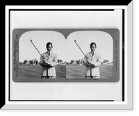 Historic Framed Print, J. J. McDermott. grip. Mashie,  17-7/8" x 21-7/8"