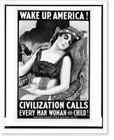 Historic Framed Print, Wake up America! Civilization calls every man, woman and child!.James Montgomery Flagg. - 2,  17-7/8" x 21-7/8"