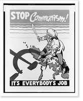 Historic Framed Print, Stop communism! It's everybody's job,  17-7/8" x 21-7/8"