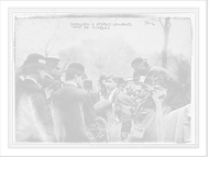 Anarchists - Police searching Max Dolinger after bomb throwing in Anarchist riot. Union Sq., New York, Historic Reproduction