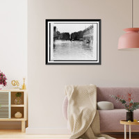 Historic Framed Print, [Flood at 7th and Pa. Avenue, Washington, D.C.],  17-7/8" x 21-7/8"
