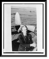 Kay Boyle in uniform, near airplane, Historic Reproduction